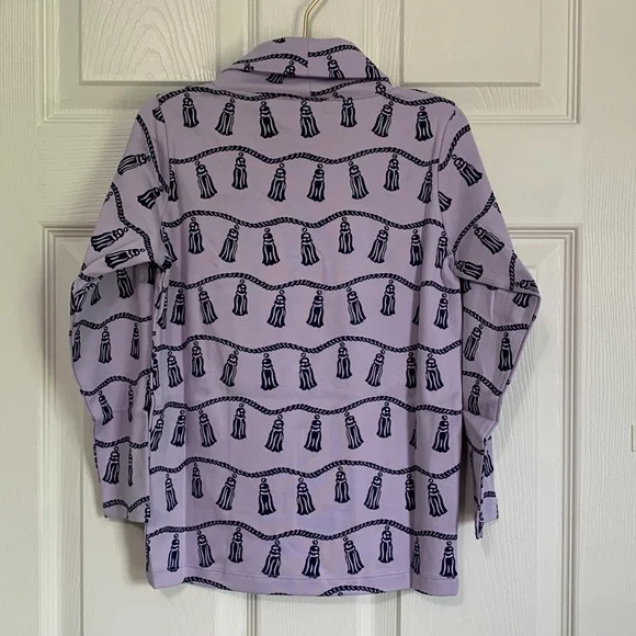The Beaufort Bonnet Company Miss Todd Tassel Turtleneck Long Sleeve Shirt Girls - Picture 6 of 7